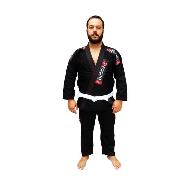 Kimono Trançado Jiu Jitsu Reforçado Preto - A1 - 1