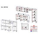 Ver imagem 4 de Armário Cozinha Modulada Completa 298cm Pequim Top Multimóveis Mp3769 Preto/lacca Fumê