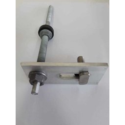 Estrutura Suporte Fixador para Perfil Painel Solar Galvanizado / Al para Telha Fibrocimento Madeira C/ - 2