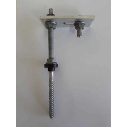 Estrutura Suporte Fixador para Perfil Painel Solar Galvanizado / Al para Telha Fibrocimento Madeira C/ - 1