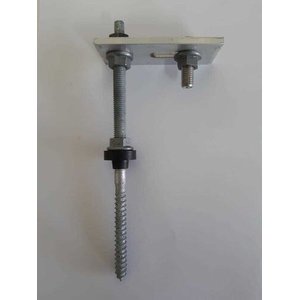 Estrutura Suporte Fixador para Perfil Painel Solar Galvanizado / Al para Telha Fibrocimento Madeira C/
