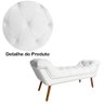 Conjunto Sienna Cabeceira e Recamier King 195 Cm Suede Branco - LM DECOR - 5