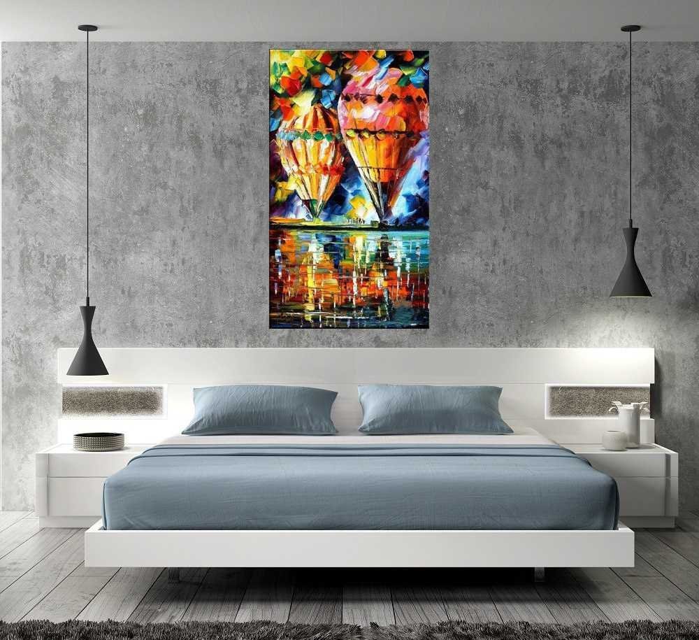 Quadro Pintura Tela Cidade Paisagem Urbana 4306: 150cm (A) x 90cm (L) - 5