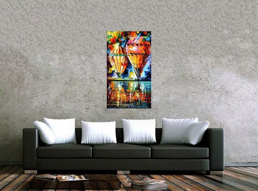 Quadro Pintura Tela Cidade Paisagem Urbana 4306: 150cm (A) x 90cm (L) - 2