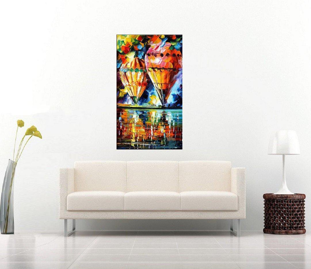Quadro Pintura Tela Cidade Paisagem Urbana 4306: 150cm (A) x 90cm (L) - 3