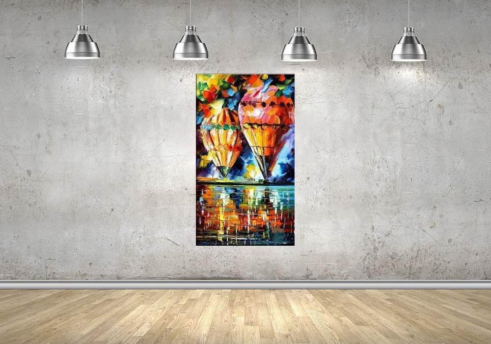 Quadro Pintura Tela Cidade Paisagem Urbana 4306: 150cm (A) x 90cm (L) - 4