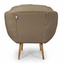 Ver imagem 6 de Kit 2 Poltronas Marcela Bouclê Cappuccino Pés Palito - Pallazio