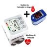 Oxímetro de Oxigênio no Sangue + Medidor De Pressão Arterial Digital de Pulso - 4