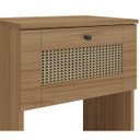 Ver imagem 7 de Mesa de Apoio Cabeceira Lateral Trama - Carvalho / Palha