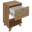 Ver imagem 6 de Mesa de Apoio Cabeceira Lateral Trama - Carvalho / Palha