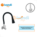 Ver imagem 4 de Torneira Flexivel Jato Duplo Black Parede 1/4 De Volta C60:Matte