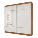 Ver imagem 2 de Guarda-Roupa Casal Elise 2 Portas de Correr 4 Gavetas com Espelhos 100 MDF Pm Home