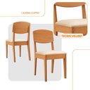 Ver imagem 2 de Conjunto com 2 Cadeiras Mdf Copper para Sala de Jantar Moderna Mobília