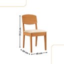 Ver imagem 3 de Conjunto com 2 Cadeiras Mdf Copper para Sala de Jantar Moderna Mobília
