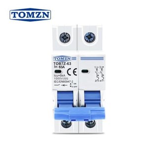 Disjuntor Dc/Cc 63A 1000V Bipolar para Painéis Solar / Baterias