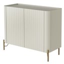 Ver imagem 5 de Buffet Sala de Jantar 2 Portas Brise 1 Gaveta Pés Industrial Dourado Naim I03 Luna - Lyam