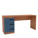 Ver imagem 2 de Mesa para Escritório Lisboa 3 Gavetas Azul Freijó - Politorno