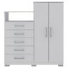 Cômoda Cambuci com 5 Gavetas e 2 Portas Bartira - 3