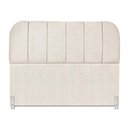 Ver imagem 3 de Cabeceira Cama Box Casal 195 Cm Estofada Revestida em Linho Superior