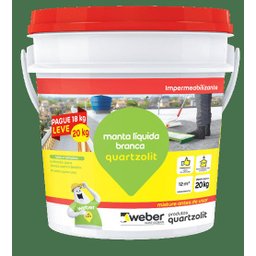Manta líquida Quartzolit branca 20kg - 1