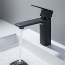 Ver imagem 3 de Torneira Misturador Monocomando Preto Fosco Quadrado Banheiro 1270PF Harmony Misturador Baixo Quadra