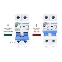 Disjuntor Dc/Cc 25A 1000V Bipolar para Painéis Solar / Baterias - 5