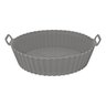 Forma Silicone Redonda Grey para Air Fryer Cozinha Prática - 1
