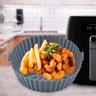 Forma Silicone Redonda Grey para Air Fryer Cozinha Prática - 2