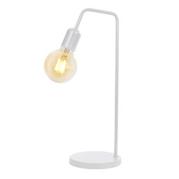 Abajur Retrô Alumínio 15 x 40cm - 1 Luz E27 - Branco - 1