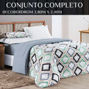 Ver imagem 6 de Cobredrom Casal Super King Grosso Kristen 100% Algodao Extra Macio Quality:cinza