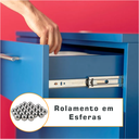 Ver imagem 7 de Kit 4 Corrediça Telescópica Trilho Amortecedor Gaveta 45cm