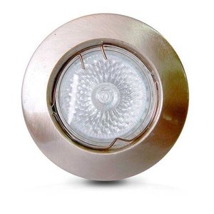 Spot de Embutir 5W LED Redondo Direcionável Aço Escovado - Branco Frio