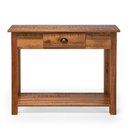 Ver imagem 1 de Aparador Mesa Rústico Decorativo em Madeira Maciça Bh 80cm - Natural