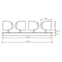 Ver imagem 2 de Luminária Trilho Fuoco para Sala Cozinha Quarto Banheiro LED - Branco Frio