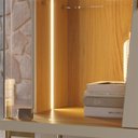 Ver imagem 6 de Buffet e Cristaleira com Led Pé Metal Mercuri Off/freijó C05 - Mpozenato