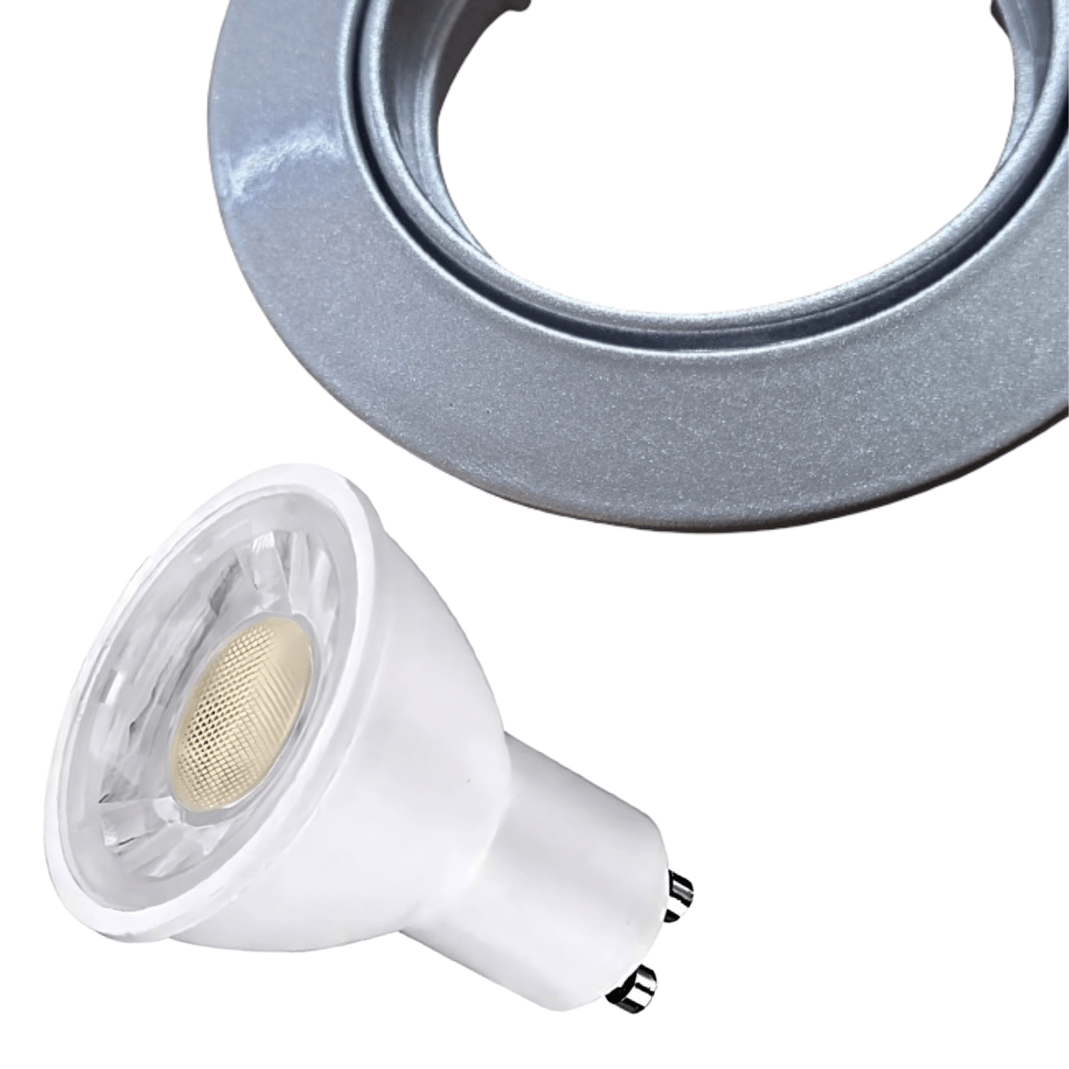 Spot Led Embutir Silver Direcionável 7w Startec - Branco Quente - 2