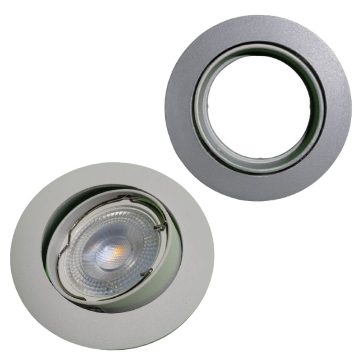 Spot Led Embutir Silver Direcionável 7w Startec - Branco Quente - 4