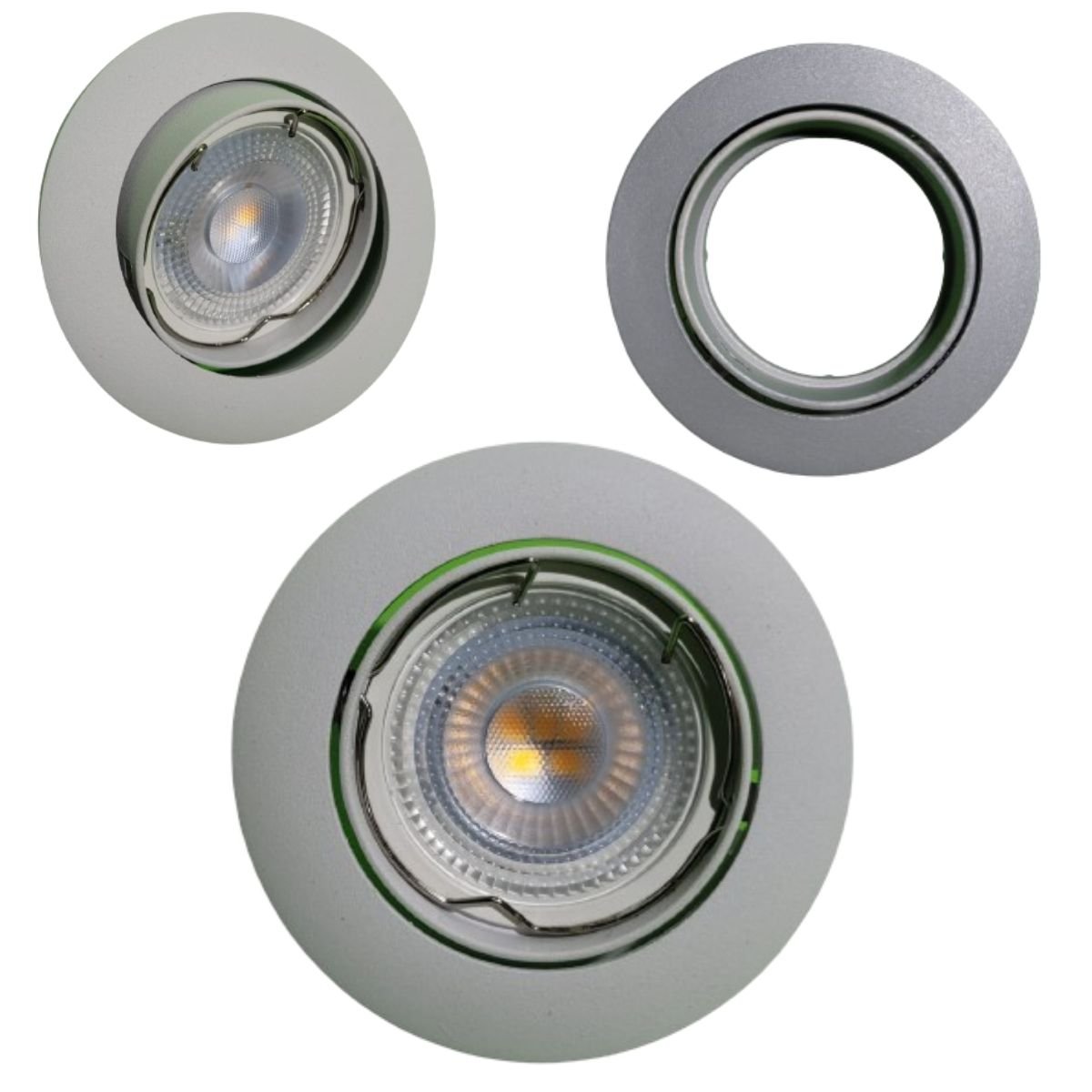 Spot Led Embutir Silver Direcionável 7w Startec - Branco Quente - 6