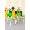 Ver imagem 1 de Kit 2 Cadeiras Infantil Iso Verde-limão Brinquedoteca Escolas Ecomhome