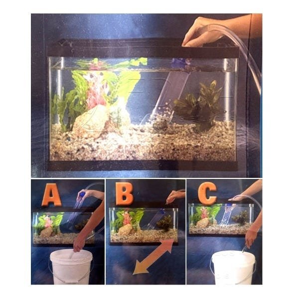 Sifão Lees Ultra Gravel Vac Large Limpeza de Aquários 40x5cm - 2