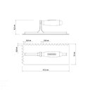 Ver imagem 4 de Desempenadeira Lisa com Dentes Tramontina em Aço com Cabo de Madeira Tramontina