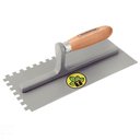 Ver imagem 3 de Desempenadeira Lisa com Dentes Tramontina em Aço com Cabo de Madeira Tramontina