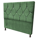 Ver imagem 2 de Cabeceira Casal 1.98 King Maju Luxo Suede:Verde Oliva