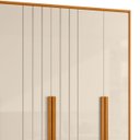 Ver imagem 7 de Guarda Roupa Casal 230cm com 6 Portas Barok Off/cinamomo Z10 - Mpozenato