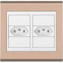 Ver imagem 2 de Placa 4x4 Refinatto Concept 6 Posições Rosé Gold / Branco