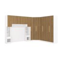 Ver imagem 1 de Quarto Modular Kappesberg Adapt Branco/nogueira 8 Peças 357cm X 263cm