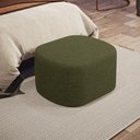 Ver imagem 1 de Puff Decorativo Orgânico para Living Quarto 70cm Doha W01 Linho Verde- Lyam Decor