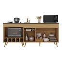 Ver imagem 3 de Kit Balcão de Cozinha para Pia e Balcão para Cooktop/Forno 190cm Veneza Multimóveis MP3777