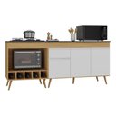 Ver imagem 2 de Kit Balcão de Cozinha para Pia e Balcão para Cooktop/Forno 190cm Veneza Multimóveis MP3777