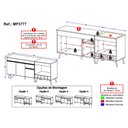 Ver imagem 6 de Kit Balcão de Cozinha para Pia e Balcão para Cooktop/Forno 190cm Veneza Multimóveis MP3777